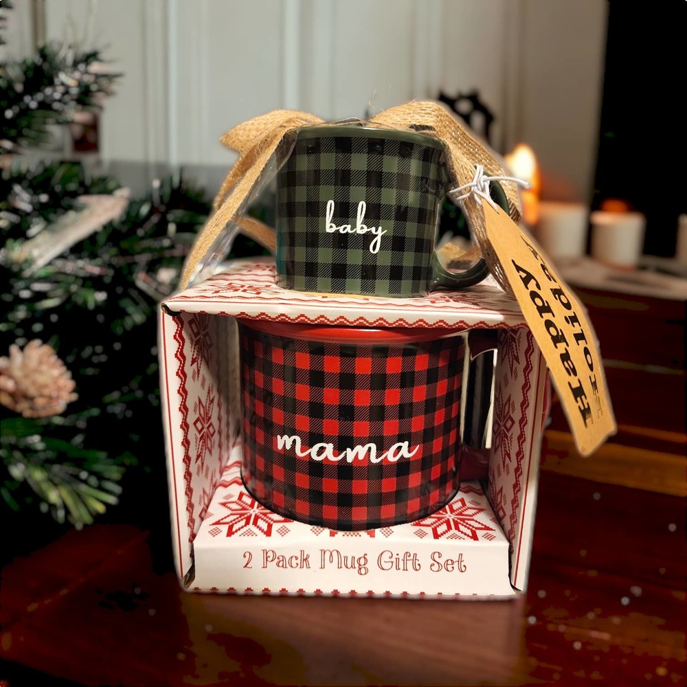 Mama & Baby Matching Ceramic Mug Gift Set